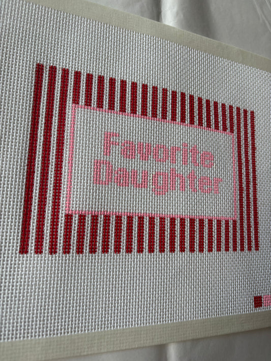 Favorite Daughter Needlepoint Canvas